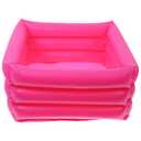 Inflatable Foot Bath Tub: Foot Bath Basin Portable Water Bucket for Soaking Feet Travel Camping Outdoor Washing Vegetables (Random Bottom Pattern)4Packs