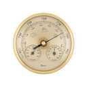 3-in-1 Weather Station - Thermometer Hygrometer Barometer for Home 130mm, Indoor Outdoor Weather Station with Easy-Read Dial, Wall/Desk Mounted for Greenhouse Office Lab