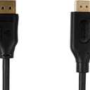Amazon Basics DisplayPort to HDMI Display Cable, Uni-Directional, 4k@30Hz, 1920x1200, 1080p, Gold-Plated Plugs, 10 Foot, Black