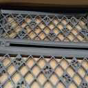 MYPET North States Paws Portable Pet Gate: 26-40" Wide. Pressure Mount. No Tools Needed. Made in USA, 23" Tall, Expandable, Durable Dog Gates for Doorways, Fieldstone Gray