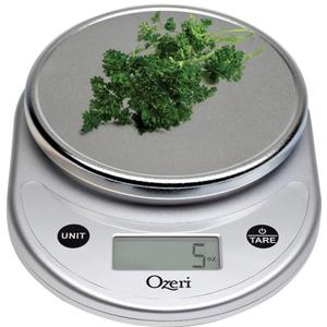 Ozeri Pronto Digital Multifunction Kitchen and Food Scale, All Silver, Compact