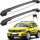KINGGERI 300Lbs Lockable Roof Rack Cross Bars Compatible with Volkswagen VW Tiguan 2018-2026 and Taos 2022-2026, Heavy Duty Anti-Theft Aluminum Roof Rails Crossbars Rooftop Luggage Racks Carrier
