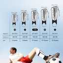 Upgraded Soccer Shin Guards for Kids Youth Adults, CE Certified AirsFish Shin Guard Sleeves Protection Gear for Boys Girls Soccer Games EVA Cushion Reduce Shocks and Injuries