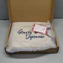 Starry Dynamo 60-Inch Linen Christmas Tree Skirt, Woodland Creatures Embroidery, Thick Foam Padding, Beige with Navy Blue Trim, Oak Button Closures