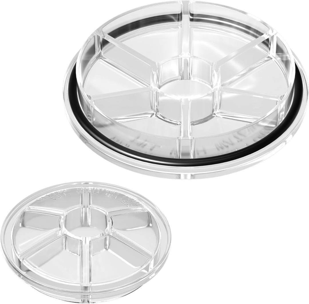 Replacement 357151 Pump Lid with O-Ring Pool Pump Lid Replacement for Pentair Whisperflo, IntelliFlo VS, VS 3050, VF, VST and VS+SVRS high performance pumps See-Through Clear Pool Pump Cover Lid, 357151 & 350013 - Lid with O-Ring