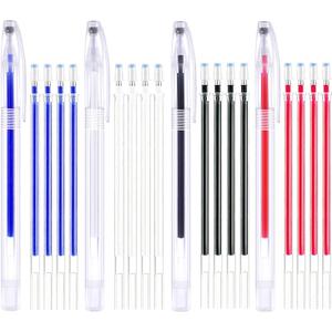 Heat Erasable Pens 4 Pieces Fabric Marking Pens with 20 Refills for Quilting Sewing, Dressmaking, Fabrics, Tailors Sewing Fabrics,Tailor's Chalk Pencils Chalks Pen