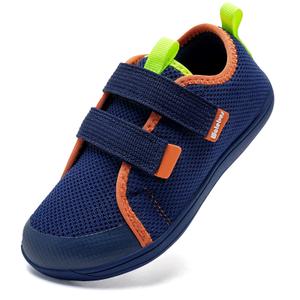 WateLves Toddler Little Kids Wide Barefoot Shoes The First Walking Shoes Girls Boys Breathable Zero Drop Minimalist Sneakers with Wide Toe Box Natural to Grow, Size 27