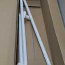 Room Divider Curtain Rod,51-86 inch,Adjustable Shower Curtain Rods,No Need Drilling,Closet Telescopic Poles,Expandable Balcony Tension Pole,White
