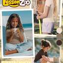 LessonZoo 3 Pack Girls Short Sleeve Slim Fit Tops, 3-Color Set, 9-10 Years (Brown)