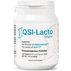 QSI-Lacto Original 1 Pack, Natural GLP-1 Appetite Suppressant for Weight Loss, Akkermansia Prebiotics, Third-Party Tested, 90 Servings