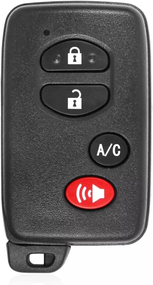 Smart Key for Toyota Prius, Alliskeys Proximity Smart Key Fob Replacement Compatible with Toyota Prius 2010-2015 HYQ14ACX 271451-5290 89904-47350 (Black)