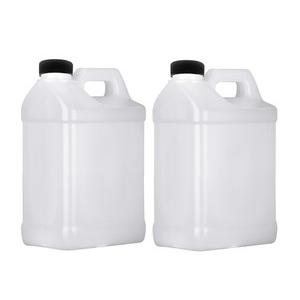 2Pcs 1 Gallon Plastic Jug with Lids, Square Empty Storage Containers, HDPE Water Jug, Storage Containers with Ergonomic Handle, Plastic Jar Container for Milk Water Beverage Oil Liquids