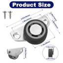 16Pack 1.15 Inch Mini Low Profile Casters, Small Side Mount Caster Wheels Non-Swivel, Rigid Rubber Wheels for Underbed Drawers, Trays, Cabinets, DIY Projects, 35Lbs Capacity Each