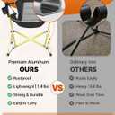 KingCamp Hammock Chair with Footrest Heavy Duty Swinging Rocking Camping Chairs for Adults up to 400lbs, Folding Portable Oversized Rocker with Cup Holder & Pillow for Outdoor Beach Lawn RV Sports