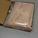 Fomcet Tulle Backdrop Curtains with Lights String 10FT X 8FT Champagne Sheer Curtain with Lights Tulle Curtains Backdrop for Wedding Birthday Party Photo Shoot (2 Panels 5x8FT)