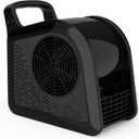 Portable Blower Fan for Home: High Velocity Floor Fans for Cooling and Drying - Air Mover with 185 Rotating for Bedroom, Garage, Shop and Gym, 3 Speeds Utility Fan with 2 AC Outlets, Black