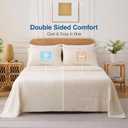 Cooling Comforter, King/Cali King - Reversible Lightweight Blanket for Hot Sleepers & Night Sweats, Breathable All-Season Bedding (108x90 Inch, Ivory)