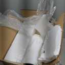 Leinuosen Elephant Garden Stool 16.5 Inch - Resin Elephant Side Table & Plant Stand, Indoor Outdoor Decorative Accent Table for Patio Balcony Living Room, Bohemian Home Decor Gift(White Color)