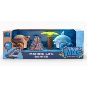 Misco 4pcs Animal Figures Marine Life Series Soft Squeezable Vehicles