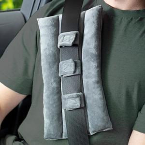MOYOAMA Seat Belt Pillow Post Surgery- Seatbelt Pillows for Post-Surgery, Chemo Port Pillow for Seat Belt, Port Pillows for Chemo Patients Seatbelt, Seatbelt Cushion for Heart Surgery Recovery Gifts (Grey)