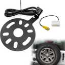 Spare Tire Backup Camera, Car Rear View Back Up Camera for Jeep Wrangler Spare Tire Mount 2007-2018, Waterproof Wide Angle Removable Camera Guidelines with OEM Monitor Adapter