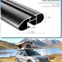 260lbs Heavy Duty Universal Roof Rack Cross Bars 56 Adjustable Aluminum Crossbars, Lockable Universal Cross Bars that Fit Most Raised Side Rails Vehicles/SUVs (with Gap Design)