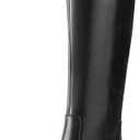 Shoe'N Tale Women's Knee High Boots Square Toe Mid Chunky Block Heeled Tall Boots Side Zipper(8,Black), 40