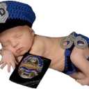 SUNBABY Newborn Baby Handmade Crochet Knitting Costume Infant Photography Prop Hats Pants Suit