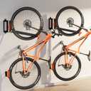 2-Pack Swivel Bike Rack Wall Mount, Bike Hangers for Garage, Space-Saving Vertical Bike Holder, Holds up to 77 lbs, Bicycle Wall Hanger Storage, No Heavy Lifting Required Indoor Hanging Bike Rack