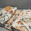 IWRJFQWR Washable Rugs 6x9 Non Slip Area Rug - Large Boho Floral Carpet for Living Room Bedroom Dining Room Kids Playroom Home Decor Carpet - Brown