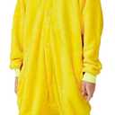 Kids Animal Onesie Pajamas Cosplay Costumes Sleepwear Holloween Costumes for Girls (10-12 Years, Yellow)