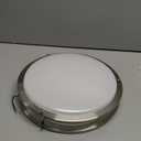 13 inch Flush Mount LED Ceiling Light Fixture, 2700K/3000K/3500K/4000K/5000K Adjustable Ceiling Lights, Brushed Nickel Saturn Dimmable Lighting for Hallway Bathroom Kitchen or Stairwell, ETL Listed