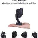 LCCCK Abstract Face Statues Set of 4  Black Thinker Style Face Sculptures for Shelf, Desk or Home Decor  Modern See No Evil Figurines  Minimalist Resin Art for Office or Gifts