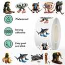 7 x Funny Italian Brainrot Animals Stickers - Waterproof Cute Stickers for Water Bottles, Laptops, Journals | Reusable Vinyl Stickers Pack for Teens, Kids, Adults Decorations (500Pcs Animals)