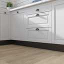 3x590 Inch Metallic Wallpaper Border Peel and Stick Black Metallic Wallpaper Border Self Adhesive Brushed Wall Trim Black Mirror Frame Sticker Stainless Mirror Frame for Bathroom Waterproof