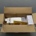 Ciaell 300PCS White and Gold Plastic Plates - Gold Disposable Dinnerware Sets for 50 Guests - 100 Plates, 50 Knives, 50 Forks, 50 Spoons, and 50 Napkins for Wedding, Anniversary, Party