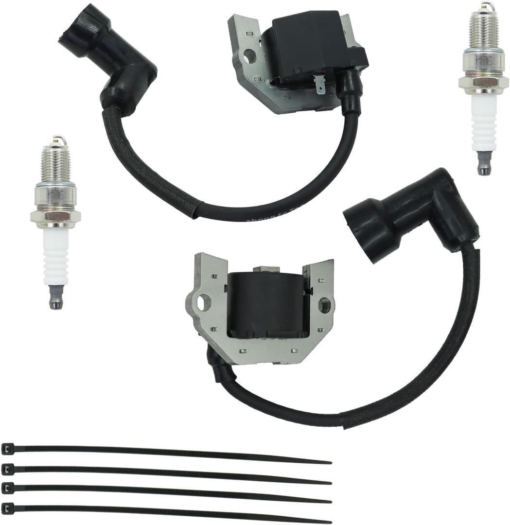 2 Pack of Ignition Coil Module for Toro TimeCutter Series Riding Lawn Mowers with Spark plug Replace 136-7883 139-0720 127-9216