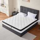 Full Size Mattress, 12 Inch Full Mattress in a Box, Hybrid Memory Foam & Individually Pocket Spring to Improve Sleep and Pain Relief, CertiPUR-US Certified