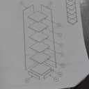 Bush Home Universal 15W Tall Corner Bookshelf in White, 6 Shelf Narrow Bookcase for Home Office Storage or Living Room Organization