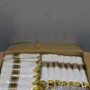 Zcaukya 350 PCS Gold Plastic Dinnerware for 50 Guests, Elegant Disposable Utensils Set with 100 Plates, 50 Pre-Wrapped Napkins, 50 Cups, 50 Spoons, 50 Forks and 50 Knives for Birthday Parties Weddings