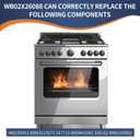 WB02X26088 GE Series Foam Tape Replacement for GE Gas Ranges, Ovens, and Cooktops. Replaces The Following Parts: WB2X9902, WB02X10573, 347723, WB06K5042, 336162, and WB02X9902.