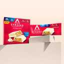 Atkins Strong Birthday Cake High Protein Bars, 20g Protein, 2g Sugar, 4 Count (Pack of 6) (EXP 06/26/26)