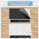 2PCS Washer and Dryer Covers for The Top, 26.77In X 26.77In Silicone Dryer Top Protector Mat, Waterproof, Scratch Resistant, Washable, Dryer Countertop for Home Kitchen and Laundry Room