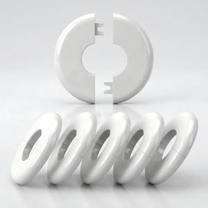 Pool Escutcheon Plates/Pool Ladder Cover Plate/Pool Trim Rings Fits for 1.9" Inner Within Diameter Tubing Pool Handrail&Pool Handrail Covers for Inground Pools/Other Water Pipes etc (6)