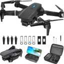Drone with Camera 1080P HD,FPV Foldable Mini Drone for Adults,Drone with One Key Take Off/Landing,Gesture Selfie, Altitude Hold,3D Flip,Easy to Fly,2 Batteries tt
