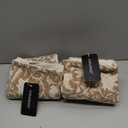 Floral Throw Pillow Covers 20x20 Farmhouse Block Print Pillow Covers Decorative Pillow Covers Couch Pillows for Living Room Vintage Accent Sofa Pillows Set of 2, Neutral