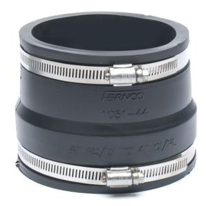 Skip to the beginning of the images gallery
Fernco 1051-44 4" x 4" Ductile Iron to Cast Iron, Plastic, and Steel Flexible Coupling