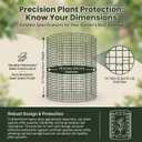 9 Pack Plant Protectors from Animals, 11.8 x 15.7 Inch Metal Plant Cages, Garden Cage to Keep Animals Out, Wire Plant Protectors for Rabbit Chicken Squirrel