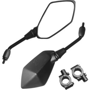 Universal Adjustable Motorcycle Rear View Mirror - Rhombus Convex Mirror with 10mm Clockwise Thread Bolt for Handle Bar of Motorcycle, Scooter, Atv, Etc. (Black) Universal Adjustable Motorcycle Rear View Mirror - Rhombus Convex Mirror with 10mm Clockwise Thread Bolt for Handle Bar of Motorcycle, Scooter, Atv, Etc. (Black)