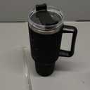 40oz Tumbler with Handle-Glitter Rhinestones Tumbler Bling Cups Stainless Steel Water Bottle Diamond Studded Tumbler for Women-Birthday Gifts for Women, Mom, Wife, Girlfriend (40 oz, Black)